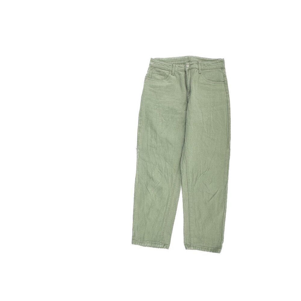 Shein Straight Leg Women's size MP Medium Petite Green Denim Jeans